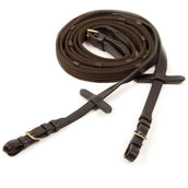 Schockemöhle Zügel mit Stops Dunkelbraun/Gold Schockemöhle Zügel mit Stops Dunkelbraun/Gold