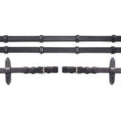 Schockemöhle Zügel Gummi/Leder mit Schnallen Schwarz/Silber Schockemöhle Zügel Gummi/Leder mit Schnallen Schwarz/Silber