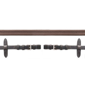 Schockemöhle Zügel Neo Line Gummi Braun/Silber Schockemöhle Zügel Neo Line Gummi Braun/Silber