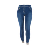 HKM Reithose Pasadena Summer Denim Silikon vollbesatz Jeans Blau HKM Reithose Pasadena Summer Denim Silikon vollbesatz Jeans Blau
