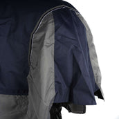 EQUITHÈME Tyrex mit Bauchlatz 600D 0g Navy/Grau Dots EQUITHÈME Tyrex mit Bauchlatz 600D 0g Navy/Grau Dots