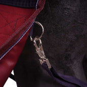 EQUITHÈME Outdoordecke Tyrex 1200D 50g Navy/Bordeaux EQUITHÈME Outdoordecke Tyrex 1200D 50g Navy/Bordeaux