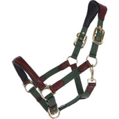 HKM Halfter Luna Leder/Nylon Grün/Braun HKM Halfter Luna Leder/Nylon Grün/Braun