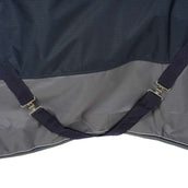 EQUITHÈME Regendecke Tyrex 600D 50g Navy/Grau Dots EQUITHÈME Regendecke Tyrex 600D 50g Navy/Grau Dots