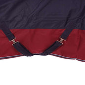 EQUITHÈME Outdoordecke Tyrex 1200D 0g mit Halbem Hals Navy/Bordeaux EQUITHÈME Outdoordecke Tyrex 1200D 0g mit Halbem Hals Navy/Bordeaux