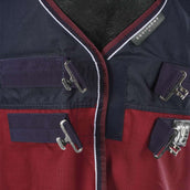 EQUITHÈME Outdoordecke Tyrex 1200D 350g mit Halsteil Navy/Bordeaux EQUITHÈME Outdoordecke Tyrex 1200D 350g mit Halsteil Navy/Bordeaux