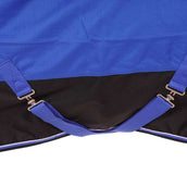 EQUITHÈME Outdoordecke Tyrex 1200D Aisance 50g mit Halbem Hals Blau/Schwarz EQUITHÈME Outdoordecke Tyrex 1200D Aisance 50g mit Halbem Hals Blau/Schwarz