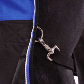 EQUITHÈME Outdoordecke Tyrex 1200D Aisance 50g mit Halbem Hals Blau/Schwarz EQUITHÈME Outdoordecke Tyrex 1200D Aisance 50g mit Halbem Hals Blau/Schwarz