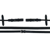 Schockemöhle Zügel Premium Gummi Schwarz/Silber Schockemöhle Zügel Premium Gummi Schwarz/Silber