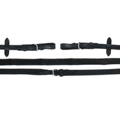 Schockemöhle Zügel Durasoft Grip Gummi Schwarz/Silber Schockemöhle Zügel Durasoft Grip Gummi Schwarz/Silber