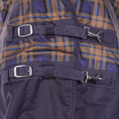 HKM High Neck Decke Providence Karo 1200D 300g Wattefüllung Navy/Braun kariert HKM High Neck Decke Providence Karo 1200D 300g Wattefüllung Navy/Braun kariert