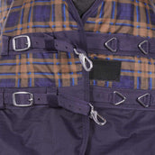 HKM High Neck Decke Providence Karo 1200D 300g Wattefüllung Navy/Braun kariert HKM High Neck Decke Providence Karo 1200D 300g Wattefüllung Navy/Braun kariert