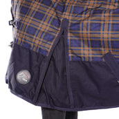 HKM High Neck Decke Providence Karo 1200D 300g Wattefüllung Navy/Braun kariert HKM High Neck Decke Providence Karo 1200D 300g Wattefüllung Navy/Braun kariert