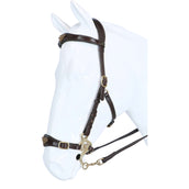 F.R.A. Hackamore Imperial Softleder Zügel Havanna F.R.A. Hackamore Imperial Softleder Zügel Havanna