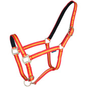 Norton Halfter Nylon mit Lederfutter Rot/Gelb Norton Halfter Nylon mit Lederfutter Rot/Gelb