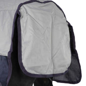 HKM Fliegendecke Rain mit Halsteil & Bauchlatz Dunkelblau/Grau HKM Fliegendecke Rain mit Halsteil & Bauchlatz Dunkelblau/Grau