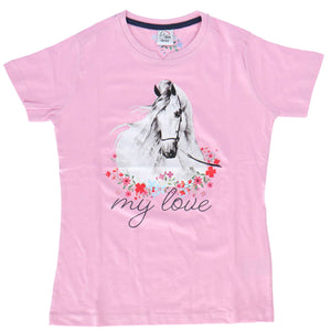 HKM T-Shirt Horse Spirit Rosa HKM T-Shirt Horse Spirit Rosa