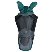 Shires Fliegenmaske Deluxe mit Ohren und Nase Grün Shires Fliegenmaske Deluxe mit Ohren und Nase Grün