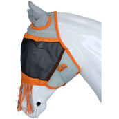 Shires Fliegenmaske Air Motion mit Ohren und Fransen Orange Shires Fliegenmaske Air Motion mit Ohren und Fransen Orange