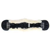 Waldhausen Sattelgurt mit Lammfell Schwarz Waldhausen Sattelgurt mit Lammfell Schwarz