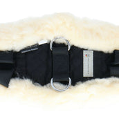 Waldhausen Sattelgurt mit Lammfell Schwarz Waldhausen Sattelgurt mit Lammfell Schwarz