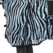 HKM Fliegendecke Zebra mit Halsteil Aqua/Schwarz HKM Fliegendecke Zebra mit Halsteil Aqua/Schwarz