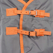 WeatherBeeta Winterdecke ComFiTec Classic Standard Neck Medium/Lite 600D 100g Gunmetal/Koralle WeatherBeeta Winterdecke ComFiTec Classic Standard Neck Medium/Lite 600D 100g Gunmetal/Koralle