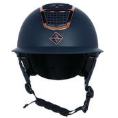 Fair Play Reithelm Quantinum Chic Rosegold Wide Visor Navy Fair Play Reithelm Quantinum Chic Rosegold Wide Visor Navy