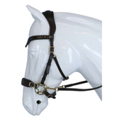F.R.A. Trense Glory Hackamore Leder mit Perlen Braun F.R.A. Trense Glory Hackamore Leder mit Perlen Braun