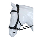 F.R.A. Zaum Glory Side-Pull-Leder mit Perlen Schwarz F.R.A. Zaum Glory Side-Pull-Leder mit Perlen Schwarz