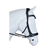 F.R.A. Zaum Glory Side-Pull-Leder mit Perlen Schwarz F.R.A. Zaum Glory Side-Pull-Leder mit Perlen Schwarz