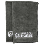 Agradi Horse Handtuch Microfibre per Paar Grau Agradi Horse Handtuch Microfibre per Paar Grau