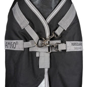 Amigo Turnout Rug Integrated 1200D 250g Black/Titanium Grey/Silver Amigo Turnout Rug Integrated 1200D 250g Black/Titanium Grey/Silver