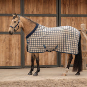 Velder Horsewear Fleece Cooler with Collar Navy Check Velder Horsewear Fleece Cooler with Collar Navy Check