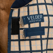 Velder Horsewear Fleece Cooler with Collar Navy Check Velder Horsewear Fleece Cooler with Collar Navy Check