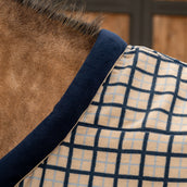 Velder Horsewear Fleece Cooler with Collar Navy Check Velder Horsewear Fleece Cooler with Collar Navy Check