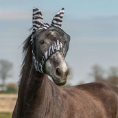Velder Horsewear Fliegenmaske Zebra mit Ohren Schwarz/Weiß Velder Horsewear Fliegenmaske Zebra mit Ohren Schwarz/Weiß