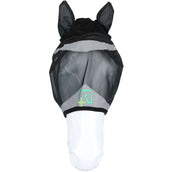 Agradi Horse Fliegenmaske Fine Mesh mit Ohren Schwarz Agradi Horse Fliegenmaske Fine Mesh mit Ohren Schwarz