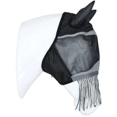 Agradi Horse Fliegenmaske Fine Mesh mit Ohren und Fransen Schwarz Agradi Horse Fliegenmaske Fine Mesh mit Ohren und Fransen Schwarz