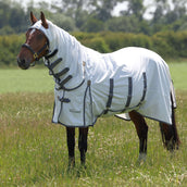 Highlander Plus by Shires Ekzemerdecke Sweet-Itch Combo Weiß/Airforce Highlander Plus by Shires Ekzemerdecke Sweet-Itch Combo Weiß/Airforce