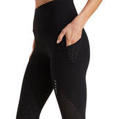 Ariat Reitleggings Breathe Half Grip Damen Schwarz Ariat Reitleggings Breathe Half Grip Damen Schwarz