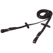 BR Zügel Leinen 19mm Runde Schnalle Schwarz/Gold BR Zügel Leinen 19mm Runde Schnalle Schwarz/Gold