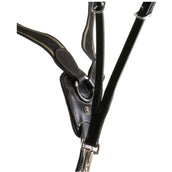 BR Vorderzeug Taunton Elastisch mit Martingal Schwarz/Silber BR Vorderzeug Taunton Elastisch mit Martingal Schwarz/Silber