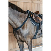 Dyon Brustgeschirr New English mit Gummizug Schwarz Dyon Brustgeschirr New English mit Gummizug Schwarz