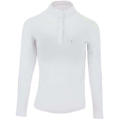 EQUITHÈME Turniershirt Pekin Lange Ärmel Weiß EQUITHÈME Turniershirt Pekin Lange Ärmel Weiß