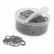 Hippotonic Einflechtgummis 500st Schwarz Hippotonic Einflechtgummis 500st Schwarz