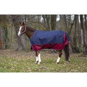 EQUITHÈME Outdoordecke Tyrex 1200D 450g Navy/Bordeaux EQUITHÈME Outdoordecke Tyrex 1200D 450g Navy/Bordeaux