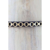 HB Showtime Stirnriemen Golden Chain Braun HB Showtime Stirnriemen Golden Chain Braun