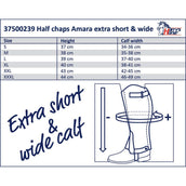 Harry's Horse Chaps Amara Short Wide Schwarz Harry's Horse Chaps Amara Short Wide Schwarz