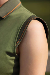 HKM Poloshirt Classico Ärmellos Olivgrün HKM Poloshirt Classico Ärmellos Olivgrün